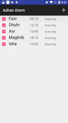 Adhan Alarm and Timer 2019 android App screenshot 0